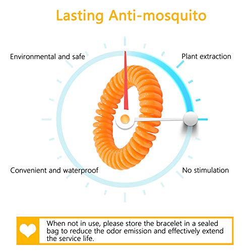 Gritin Pulseras Repelentes de Mosquitos 10 Piezas, Pulsera Mosquitos Antimosquitos Natural No Tóxica con Olor a Citronela y Menta de Protección contra los Insectos a Largo Plazo para Niños y Adultos