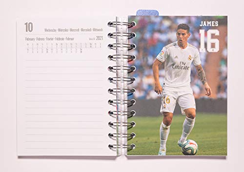 Grupo Erik ADPS2013 - Agenda escolar 2020/2021 día página S Real Madrid, 11 meses (11,4x16 cm)