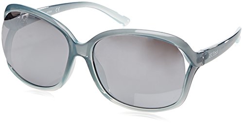Guess GF0286, Gafas de Sol para Mujer, Azul (Blue/Trasparente), 66