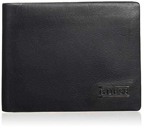 Guess New Boston Billfold W/Coin Pkt, Cartera. para Hombre, Negro (Black), 2.5x9.6x12.2 Centimeters (W x H x L)