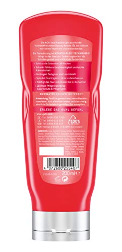 Guhl Color, protección y cuidado del color, acondicionador con aceite de acai, para cabello teñido y teñido, 200 ml
