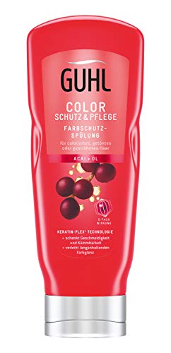 Guhl Color, protección y cuidado del color, acondicionador con aceite de acai, para cabello teñido y teñido, 200 ml