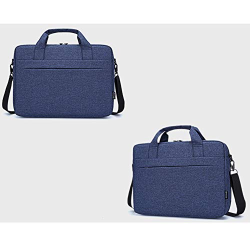 GUOCU Bolso Bandolera/Maletín para Portátli, Funda Protectora Laptop Sleeve Dura y Impermeable para iPad Pro/Ordenador Notebook/MacBook Air & Pro，Azul,14"(38X28X7cm)