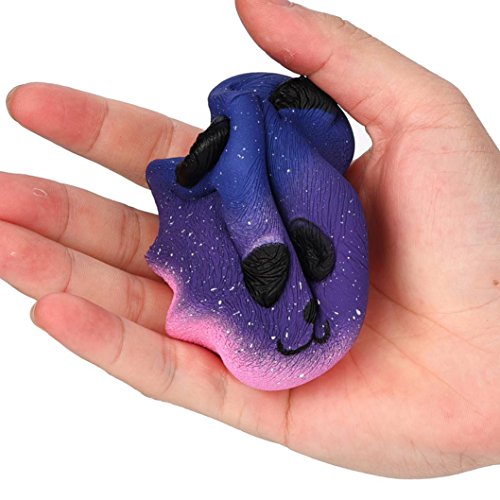 Gusspower Juguetes de descompresión,Galaxy Panda bebé Crema perfumado Blando Lento Aumento Exprimir niños Juguete Anti-estrés Autismo sensorial Dejar de Fumar Dedo Juguete (10 * 10 * 7.5cm) (B)