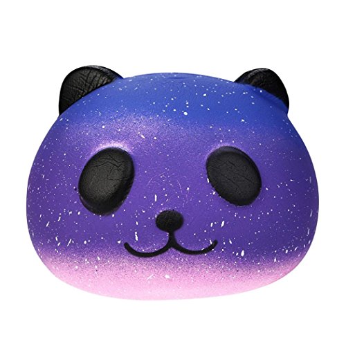 Gusspower Juguetes de descompresión,Galaxy Panda bebé Crema perfumado Blando Lento Aumento Exprimir niños Juguete Anti-estrés Autismo sensorial Dejar de Fumar Dedo Juguete (10 * 10 * 7.5cm) (B)