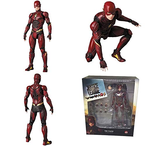 GYH Personajes de Anime Europeos y Americanos Marvel Hero Flash Hombre Manos y pies Pueden Mover Figuras de Juguete Muñeca Juguetes para niños 14 cm (#)''
