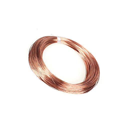 GYLL Imán de Alambre de Cobre Bobina de Alambre Bobinado de imán esmaltado en Rojo ampliamente Utilizado para transformadores Inductores,Dia 1.2mm