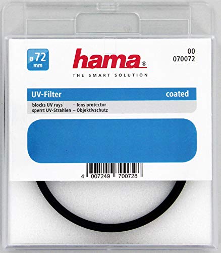 Hama 070072 - Filtro ultravioleta, 72 mm, color neutro