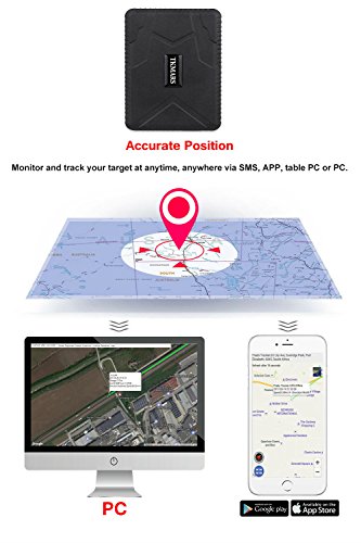 Hangang Rastreador GPS Magnético 120 días GPS Tracker en Espera, Localizador GPS a Prueba de Agua Dispositivo de Seguimiento en Tiempo Real Vehículo Automóvil con Camión para Auto GPS