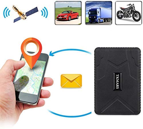 Hangang Rastreador GPS Magnético 120 días GPS Tracker en Espera, Localizador GPS a Prueba de Agua Dispositivo de Seguimiento en Tiempo Real Vehículo Automóvil con Camión para Auto GPS