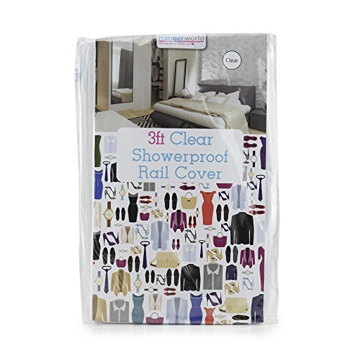 Hangerworld - Funda para Perchero Burro Portátil, Transparente, con Cremallera Central