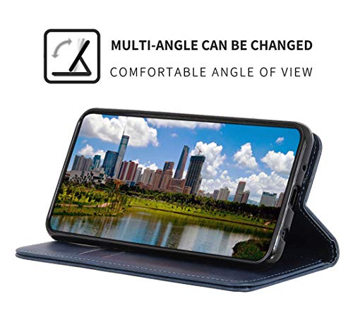 HAOTIAN Funda para UMIDIGI S5 Pro Case Billetera, Suave PU Cuero Flip Carcasa, con Soporte/Tapa Tarjetas/Atracción Magnética, UMIDIGI S5 Pro Flip Estuche, Azul