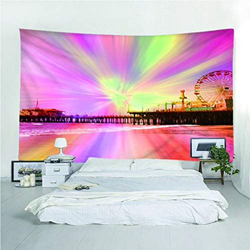 haoziggdeshoop Tapiz Bella Aurora Tapiz de Pared Decoración de la habitación Sábana de Picnic Mantel 240(H) X260(An) Cm
