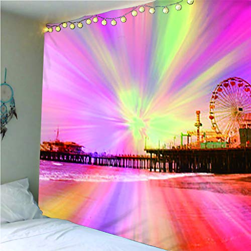 haoziggdeshoop Tapiz Bella Aurora Tapiz de Pared Decoración de la habitación Sábana de Picnic Mantel 240(H) X260(An) Cm