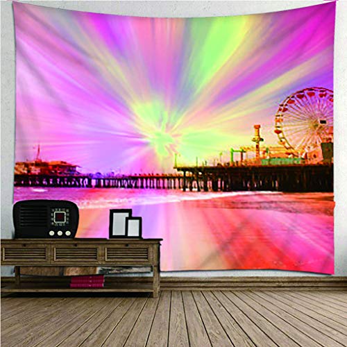 haoziggdeshoop Tapiz Bella Aurora Tapiz de Pared Decoración de la habitación Sábana de Picnic Mantel 240(H) X260(An) Cm