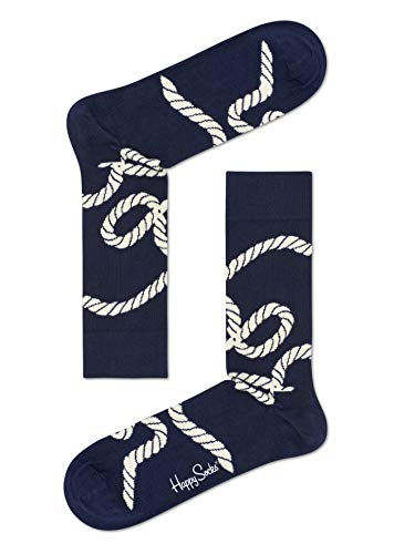 Happy Socks Calcetines de Hombre Náutico Caja de Regalo, 4 Paquete - Azul (Azul Marino 6000), Talla Única (Tamaño de Fabricantes: 36-40)