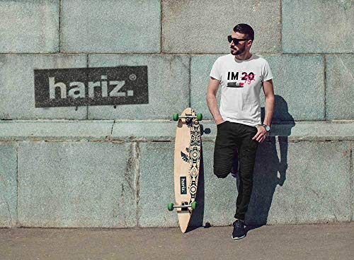 Hariz - Camiseta para hombre, diseño de pintalabios 20, incluye tarjeta de regalo gris S