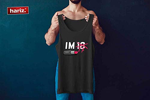 Hariz - Pintalabios para hombre, 18 cumpleaños, 18 años, 18 años azul real XL