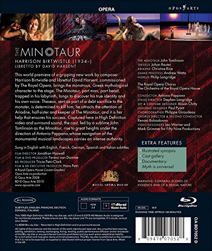 Harrison Birtwistle - The Minotaur [Blu-ray] [Reino Unido]