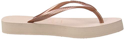 Havaianas Slim Flatform, Chanclas para Mujer, Rosa (Ballet Rose 0076), 37/38 EU