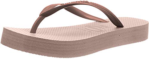 Havaianas Slim Flatform, Chanclas para Mujer, Rosa (Ballet Rose 0076), 37/38 EU