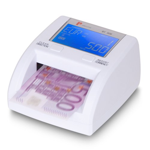 HBW Cash Solutions PC 0716 Pecunia BT 500 - Contador de billetes (admite euros, francos suizos, libras esterlinas y coronas suecas)