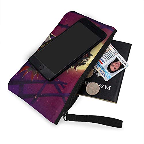 Hdadwy Anime Demon Kimetsu No Yaiba Mujeres y niñas Lindo Monedero de Moda Monedero Estuche para lápices/pequeño Estuche de Maquillaje