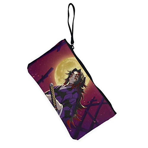 Hdadwy Anime Demon Kimetsu No Yaiba Mujeres y niñas Lindo Monedero de Moda Monedero Estuche para lápices/pequeño Estuche de Maquillaje