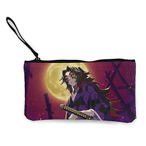 Hdadwy Anime Demon Kimetsu No Yaiba Mujeres y niñas Lindo Monedero de Moda Monedero Estuche para lápices/pequeño Estuche de Maquillaje