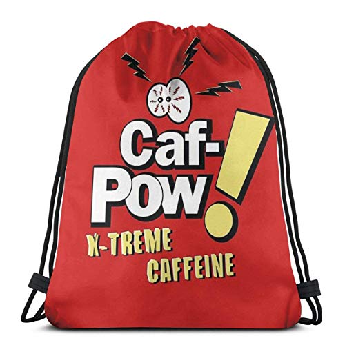 Hdadwy CAF Pow X Treme Caffeine Variant Mochila Deportiva Plegable Impermeable Bolsa de Gimnasio Saco Mochila con cordón
