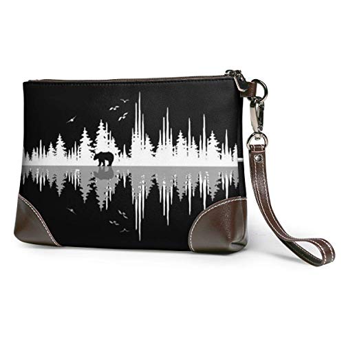 Hdadwy Sound of Nature Carteras de cuero para mujer Carteras de mano Tarjetas telefónicas Bolsos