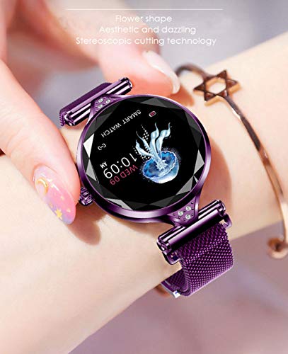 HDJX Pulsera Bluetooth Deportes Paso a Paso Corto Mensaje Recordatorio Multifuncional Moda Reloj Pulsera Deportiva Impermeable Pulsera Plata