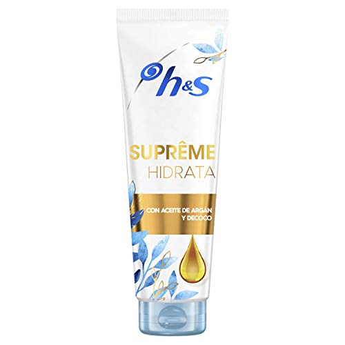 Head & Shoulders Supreme Hidrata Acondicionador Anticaspa Pelo Seco - 2 Recipientes de 220 ml - Total: 440 ml