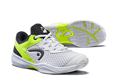 Head Sprint 3.0 Jnr, Zapatillas de Tenis Unisex Niños, Blanco (White/Navy Yellow Whny), 36.5 EU