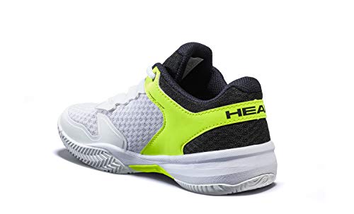 Head Sprint 3.0 Jnr, Zapatillas de Tenis Unisex Niños, Blanco (White/Navy Yellow Whny), 36.5 EU