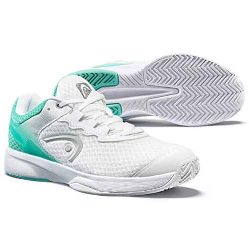 Head Sprint Team 3.0, Zapatillas de Tenis para Mujer, Blanco (White/Teal White), 38.5 EU