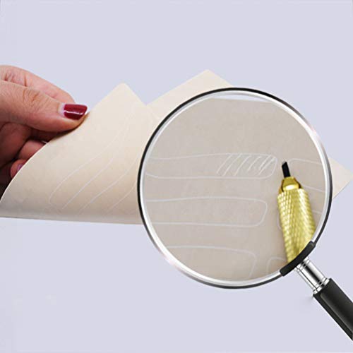 Healifty 4 Hojas de Práctica de Maquillaje Permanente de Piel de Látex para Suministros de Microblading de Tatuaje de Cejas