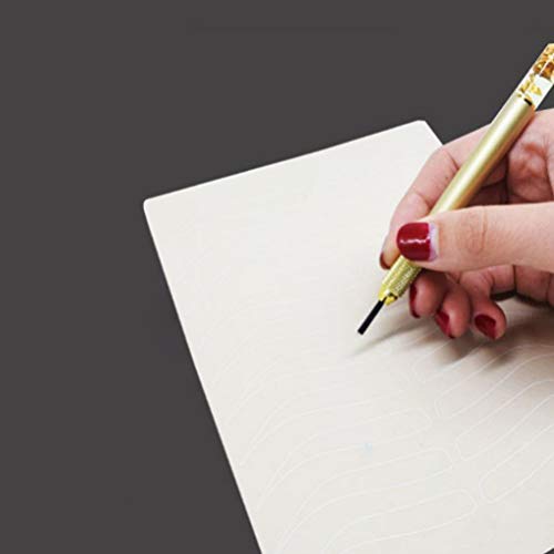 Healifty 4 Hojas de Práctica de Maquillaje Permanente de Piel de Látex para Suministros de Microblading de Tatuaje de Cejas