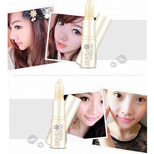 Healifty Bálsamo de labios hidratante natural, 4 g, para mujer, cuidado suave