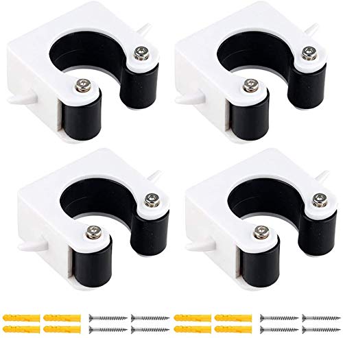 Hebilla De Estacionamiento De Bicicletas, Clip De Soporte De Almacenamiento Vertical para Bicicleta De Carretera De Bicicleta De MontañA para El Espacio Vertical De La Pared Del JardíN (Black(S,4))