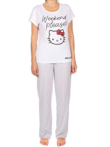 Hello Kitty Pijama para Mujer Gris Size Medium
