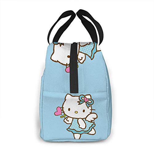 Hello Kitty Running Fashion - Bolsa de almuerzo con aislamiento, unisex, diseño de Oxford