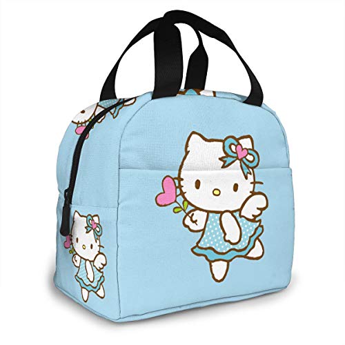 Hello Kitty Running Fashion - Bolsa de almuerzo con aislamiento, unisex, diseño de Oxford