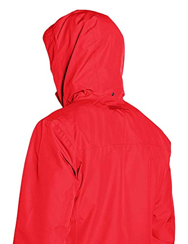 Helly Hansen Dubliner Jacket Chaqueta Chubasquero para Hombre de Uso Diario y para Actividades marítimas con la tecnología Helly Tech, Rojo (Bandera), S
