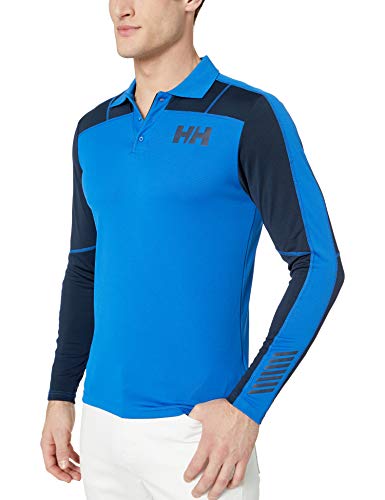 Helly-Hansen LIFA Active Light Sun Protection Polo de Manga Larga con protección Solar de Manga Larga para Hombre, Hombre, 49332, Azul olímpico, XL