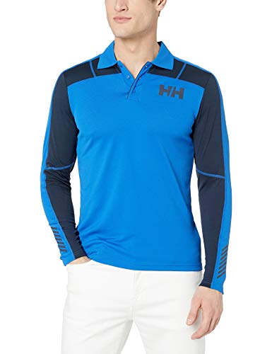 Helly-Hansen LIFA Active Light Sun Protection Polo de Manga Larga con protección Solar de Manga Larga para Hombre, Hombre, 49332, Azul olímpico, XL