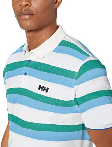 Helly-Hansen Marstrand Marstrand - Polo Marino para Hombre, Hombre, 53022, Cornflower Twin Stripe, S