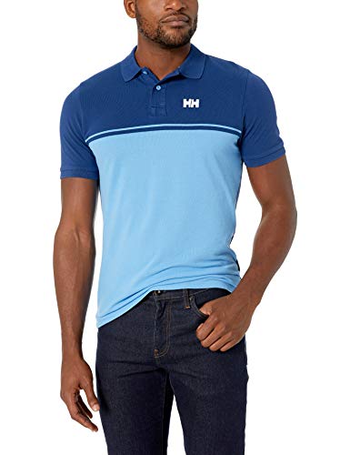 Helly-Hansen Salt Color Block Polo de algodón para Hombre, Hombre, 33939, 541 Catalina, Extra-Large