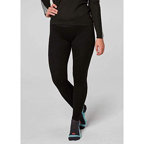 Helly Hansen W HH LIFA Merino Basleayer Pant, Mujer, Black, XS
