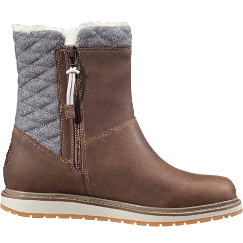 Helly Hansen W Seraphina, Botas Efecto Arrugado para Mujer, Marrón (Oatmeal/Natura/Cement), 36 EU